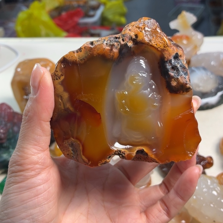 玛瑙/玉髓未镶嵌吊坠(不含链)