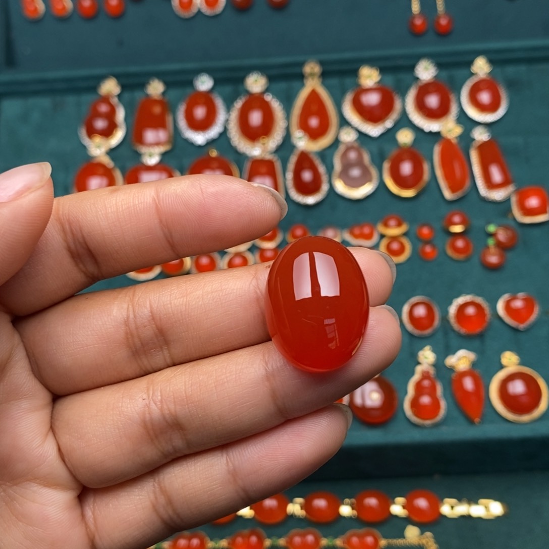 南红玛瑙冰红裸石未镶嵌ƪ****ʃ