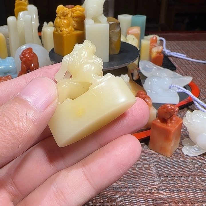 哦***）印石寿山石1234567890