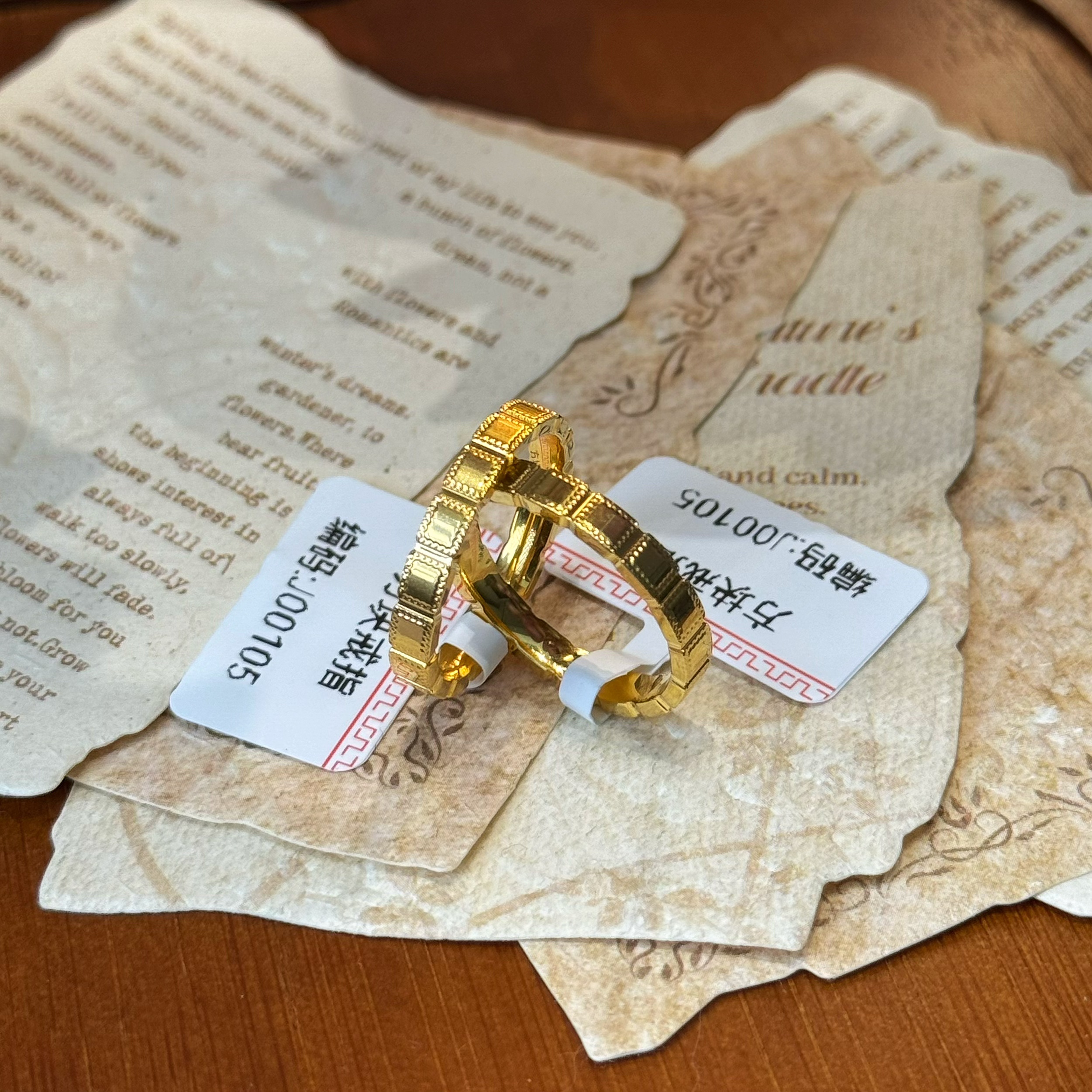 MEINAHUI/方块戒指J00105