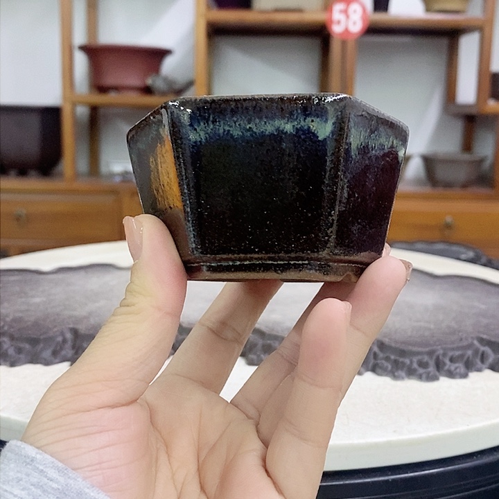 紫砂花盆瑕疵4.5-7.5。。。