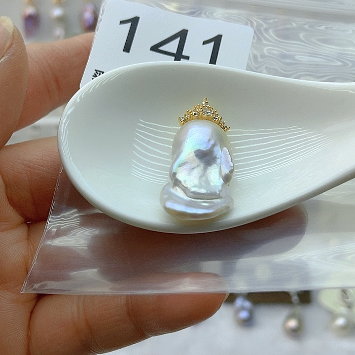 淡水珍珠颈饰银S925镶嵌