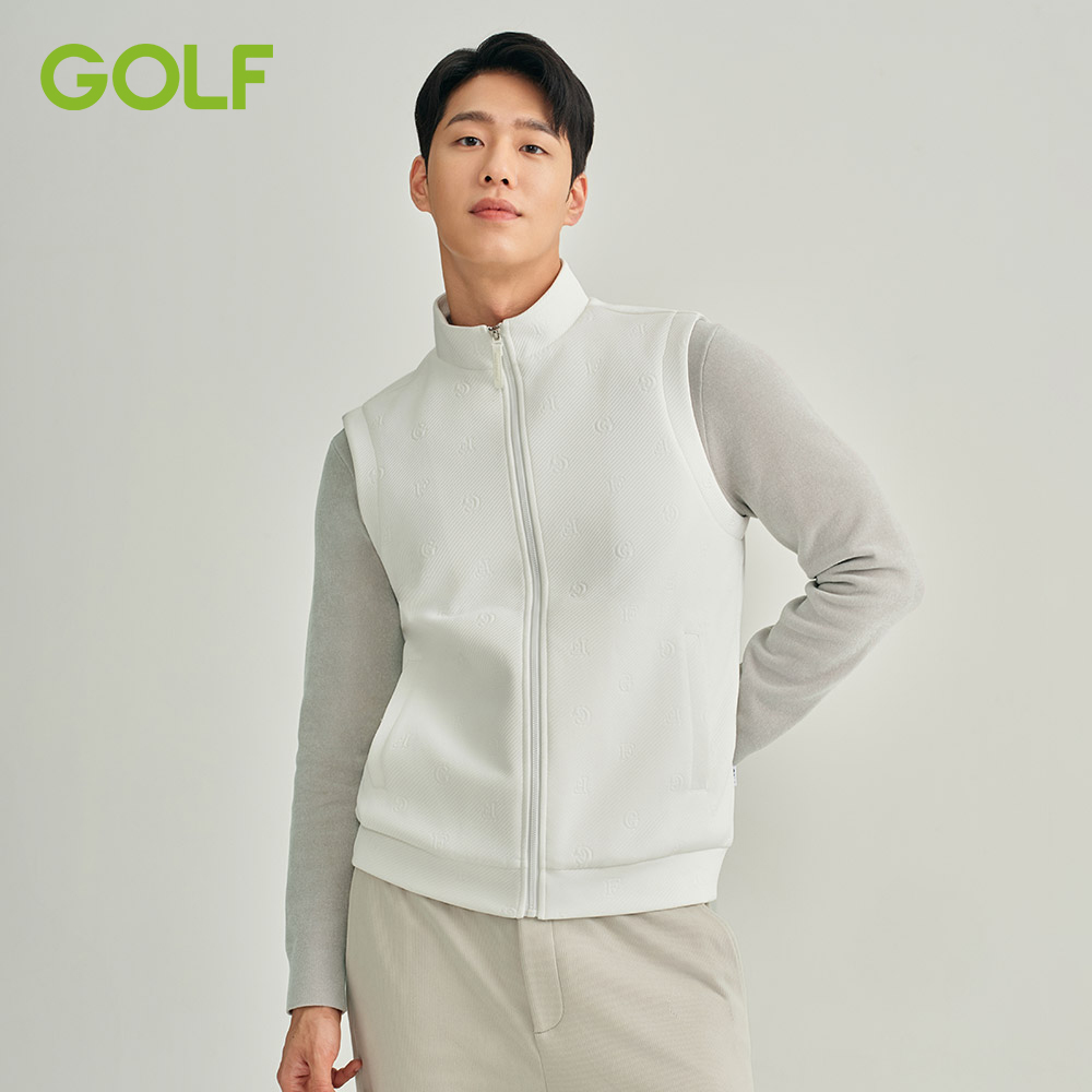 GOLF高尔夫针织马甲男25秋冬新款保暖背心无袖坎肩运动休闲外套男