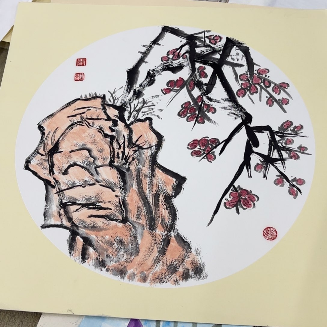 国画50-50卡纸作品艺