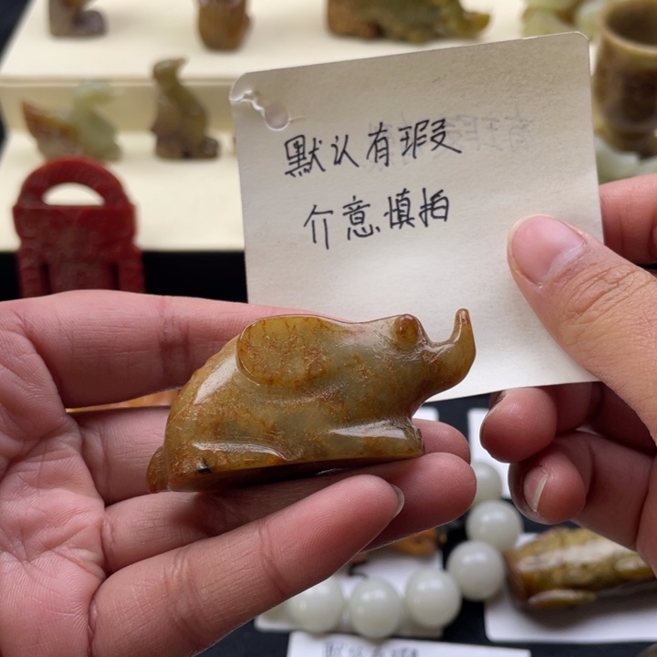 蛇纹石玉颈饰未镶嵌48
