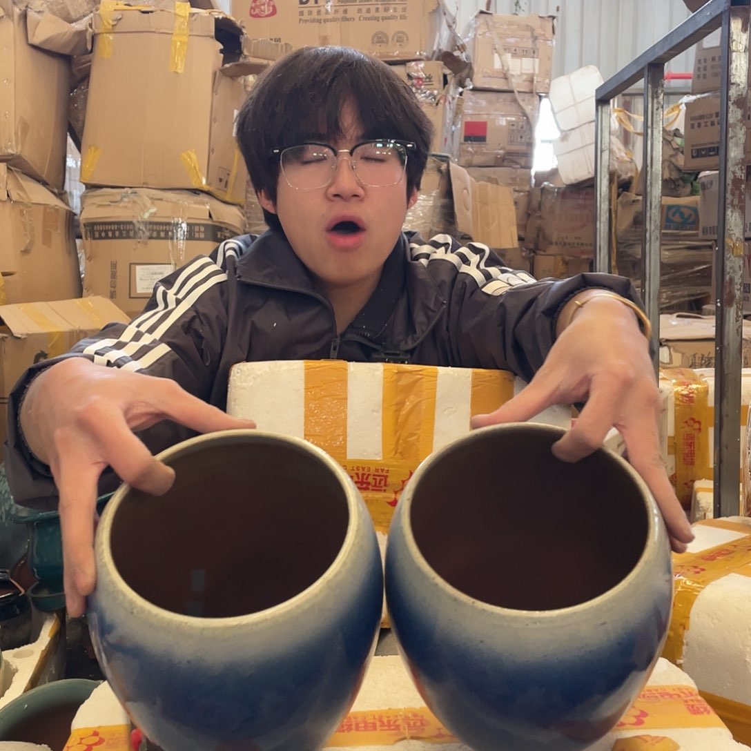 红陶宜兴紫砂花盆