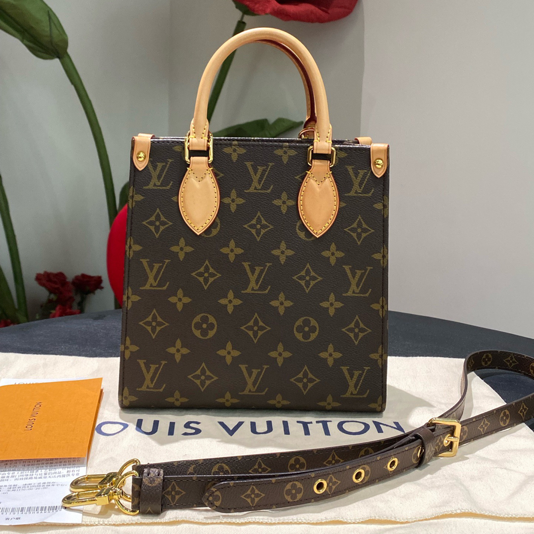 95新 LouisVuitton/路易威登 新款老花琴谱bb sac plat BB斜挎包