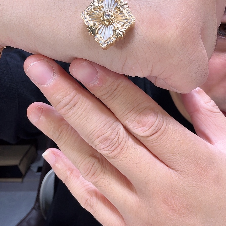 实验室培育钻石18K金镶嵌颈饰