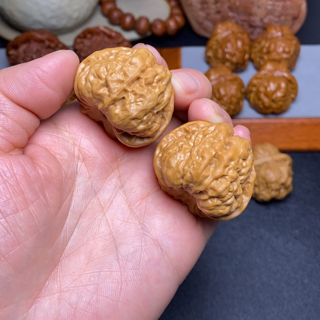 文玩核桃把件38蛤蟆头