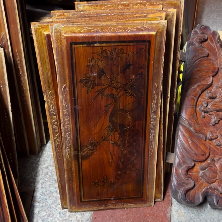 【闪购商品】香榧木若*木雕花板艺术一套