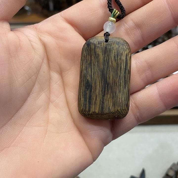 沉香吊坠奇楠挂件红油老料