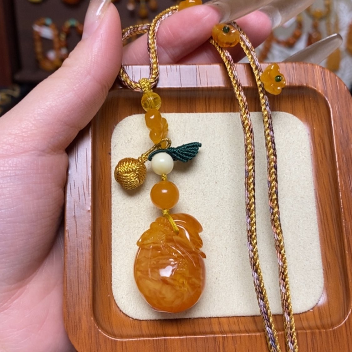 【闪购商品】蜜蜡颈饰未镶嵌项链