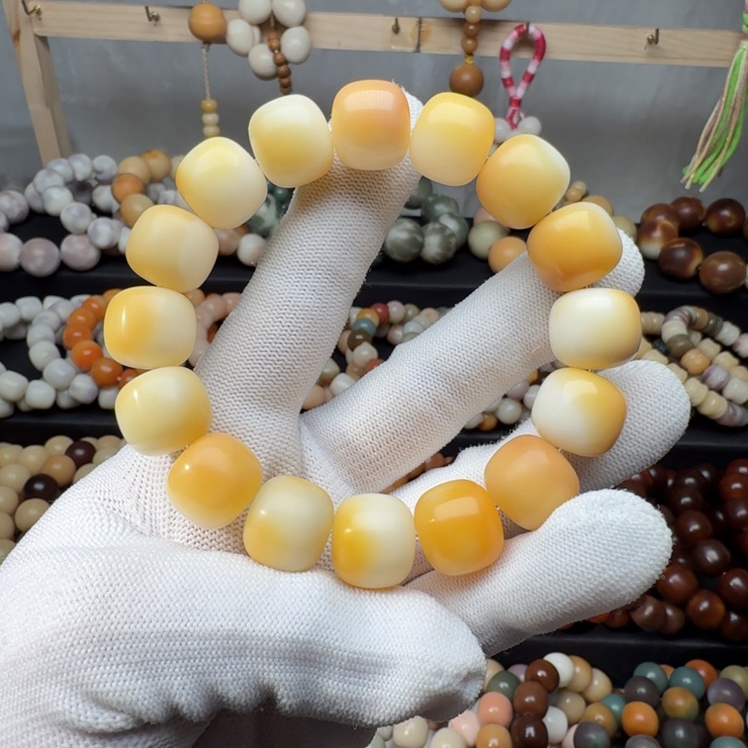 用***3菩提根/象牙果手串卡15干磨