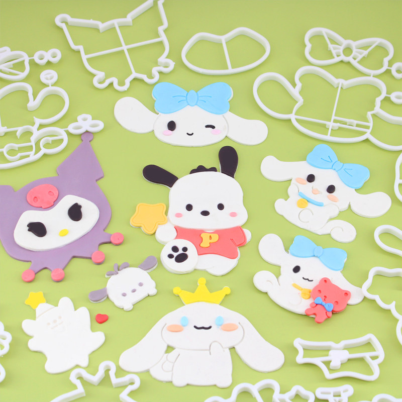 河马泥塘网红卡通玉桂狗翻糖切模库洛米生日蛋糕装饰烘焙DIY模具