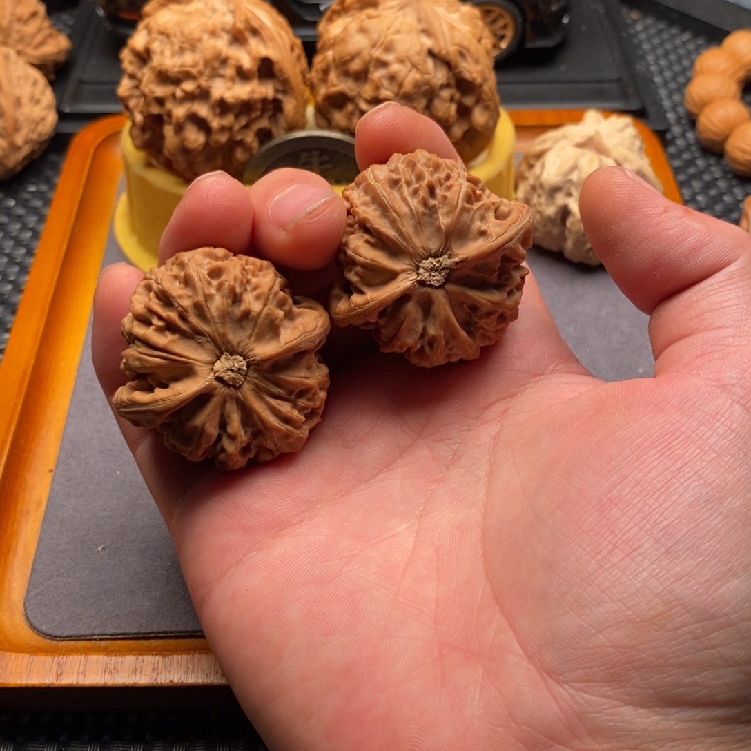 文玩核桃精品对宫灯