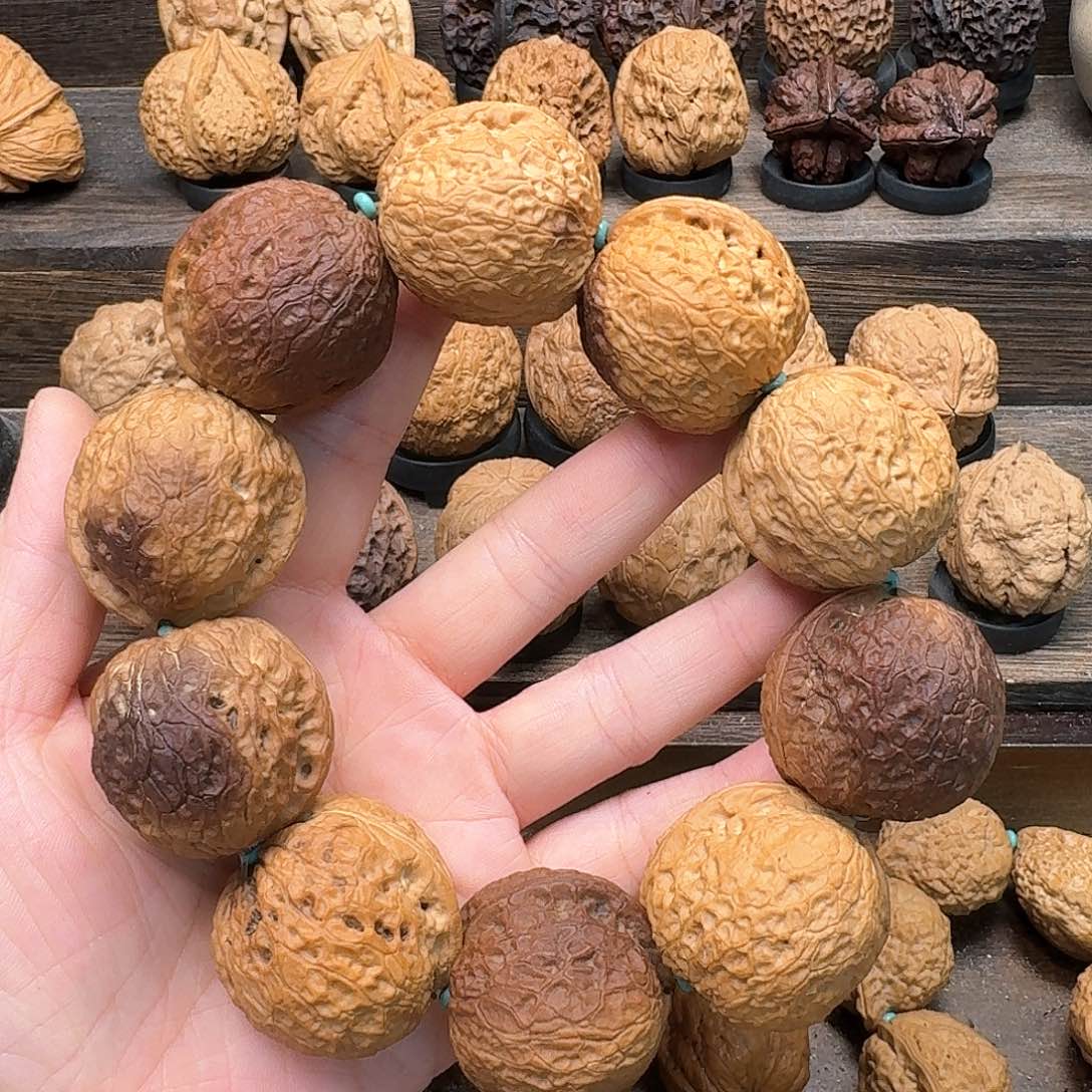 文玩核桃吊坠17企鹅元宝手持37尺寸