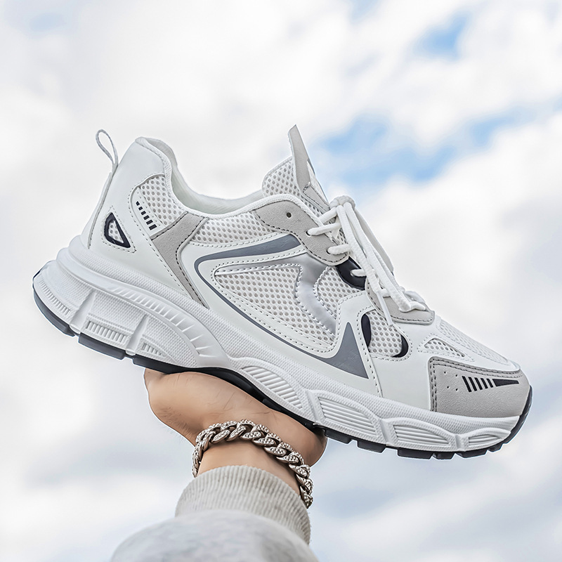 2025春季新款时尚厚底男鞋老爹鞋时尚休闲潮流百搭运动鞋男士潮鞋