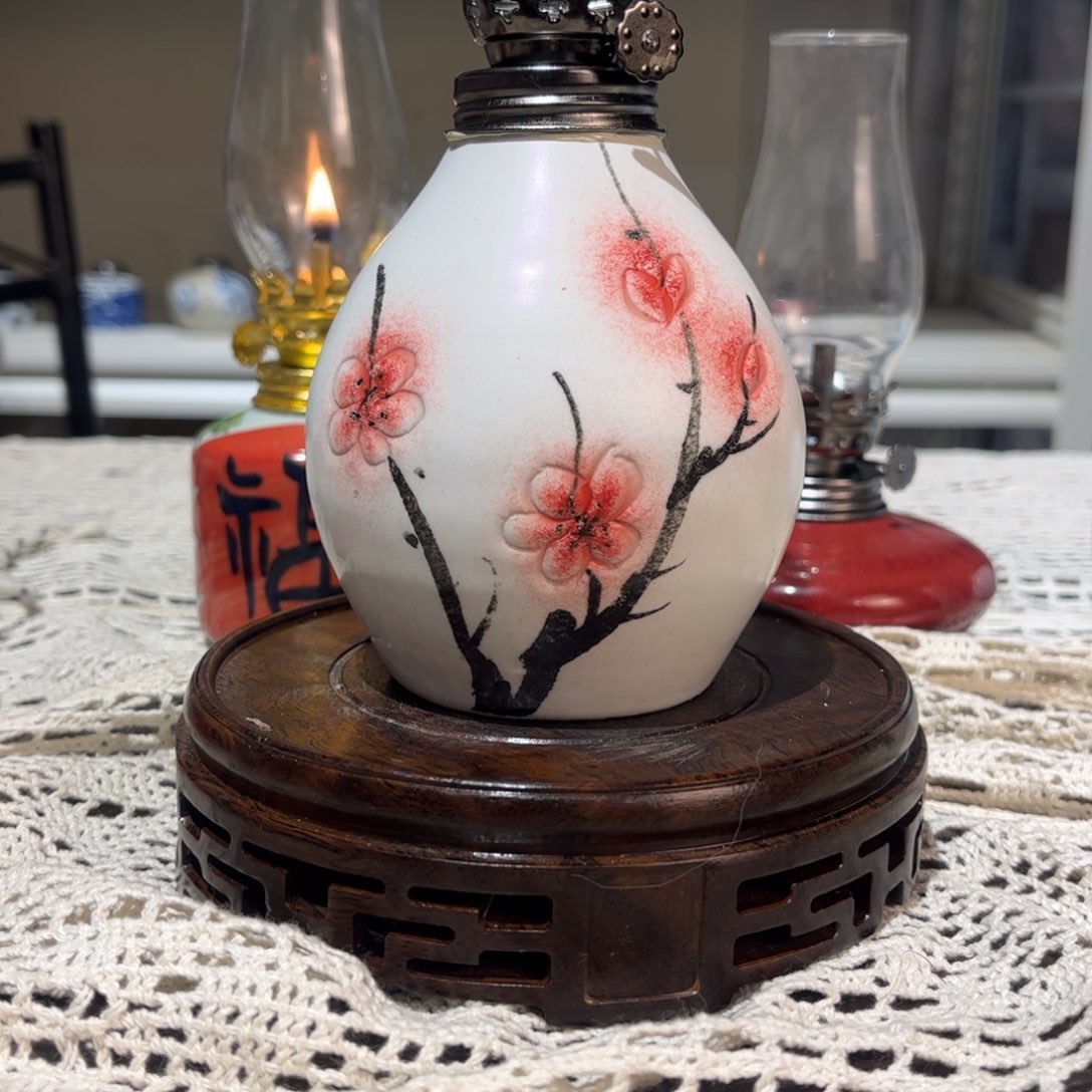 摆件景德镇陶瓷香薰灯