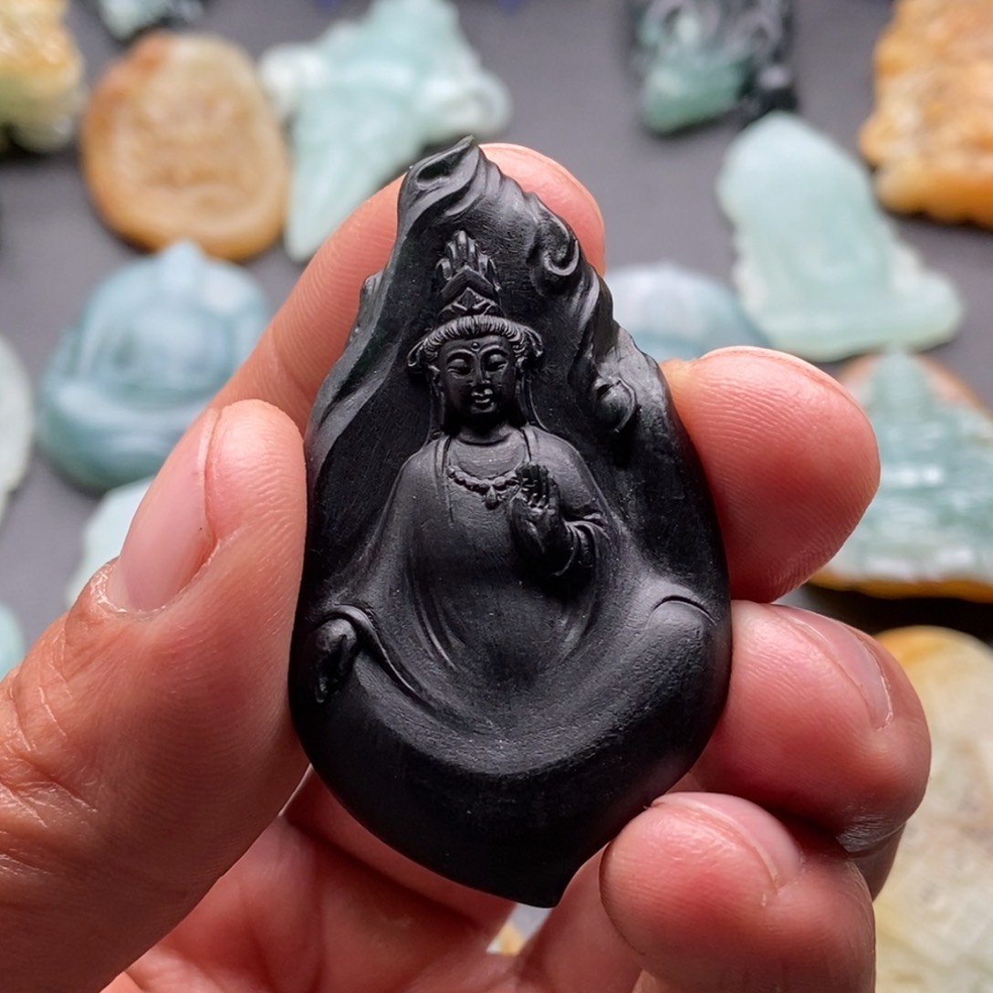 定制翡翠未镶嵌落**童