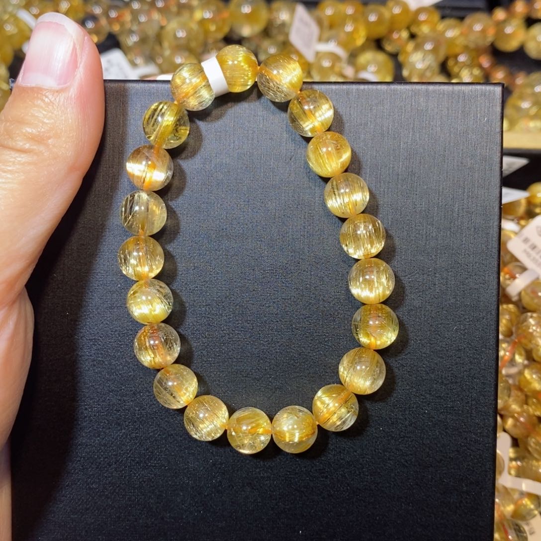 水晶手链未镶嵌张*瑞手链9mm