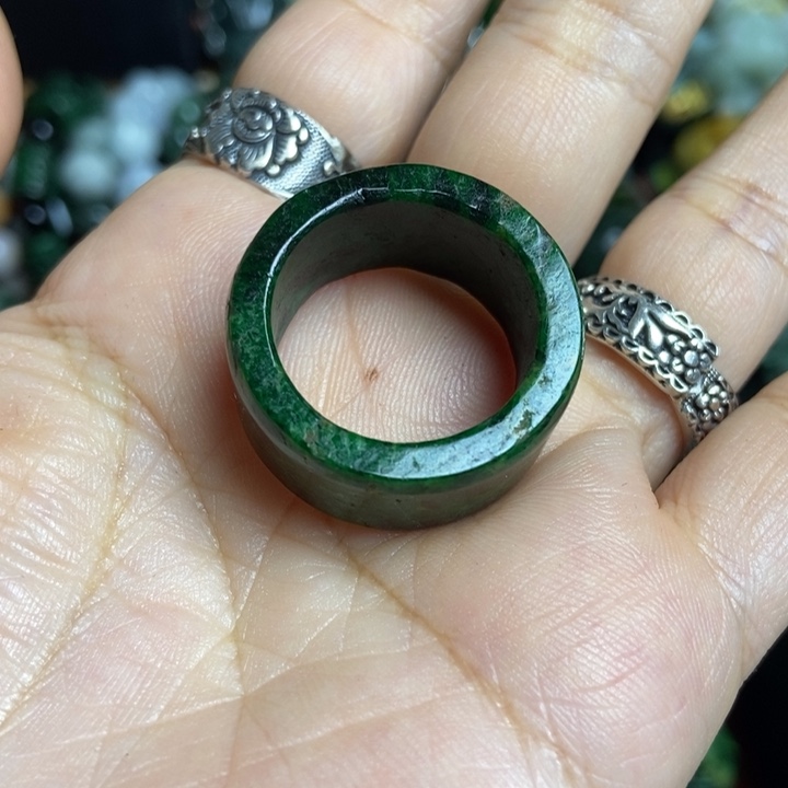 翡翠挂件未镶嵌最*檬扳指20+圈口