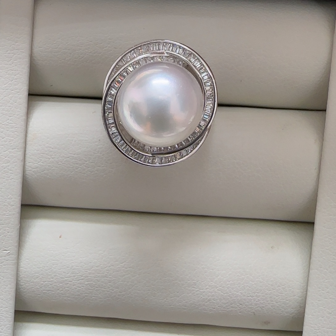 未镶嵌海水珍珠戒指