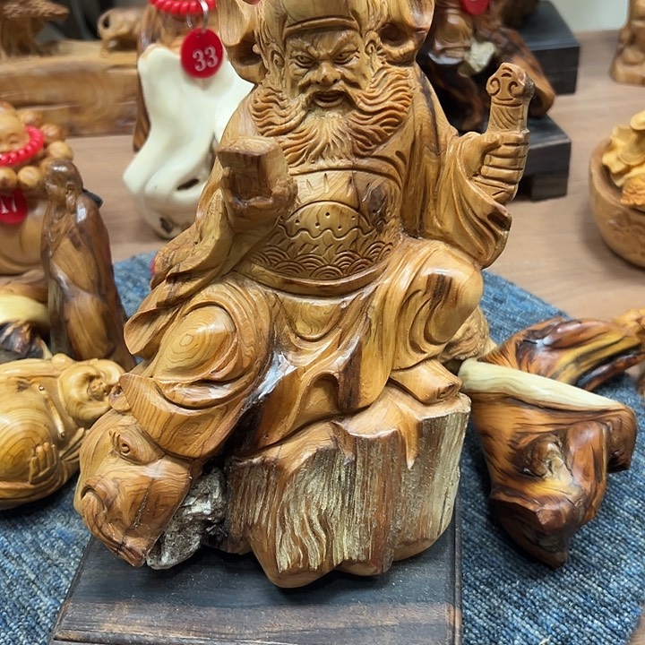 柏木太行崖柏手把摆件