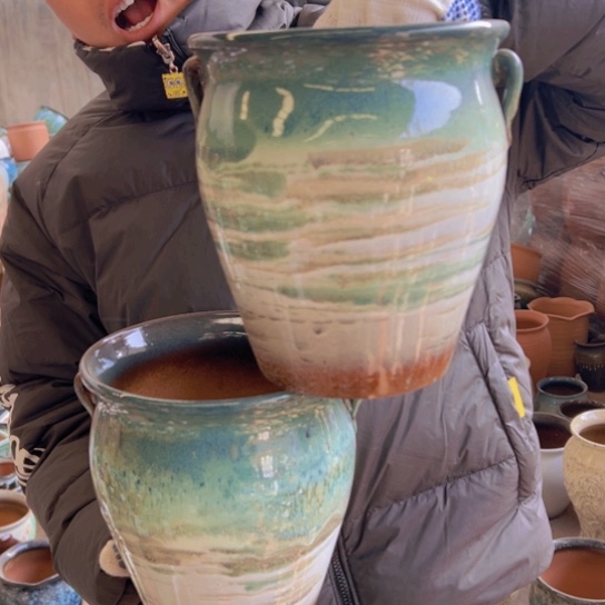 紫砂花盆高21口19————