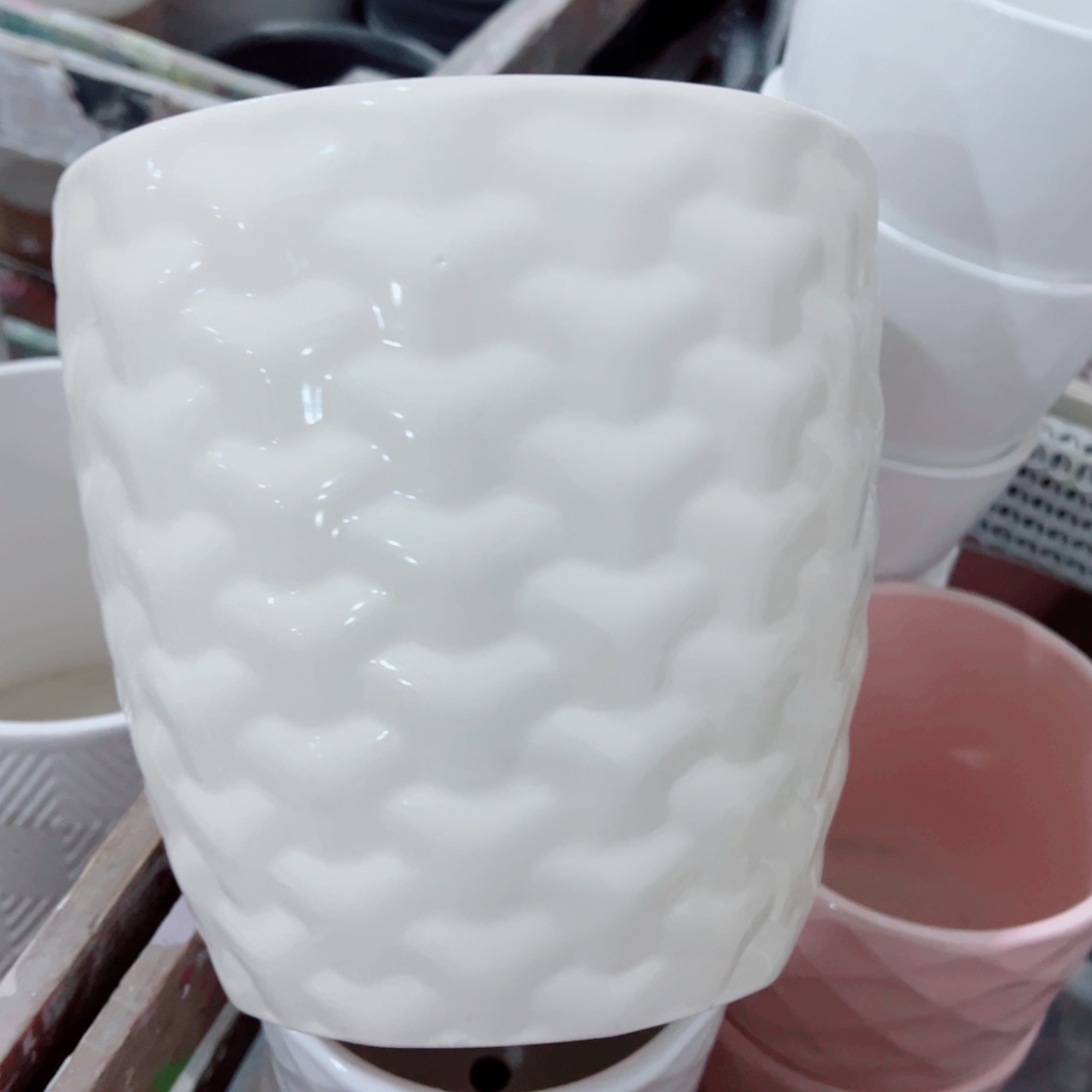 有孔，陶瓷花盆满10米包邮发货