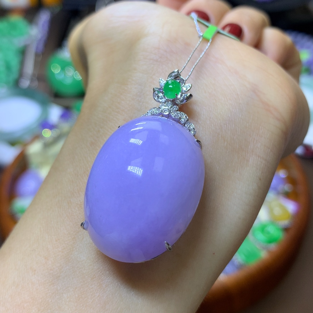 【闪购商品】翡翠颈饰18K金镶嵌翡翠