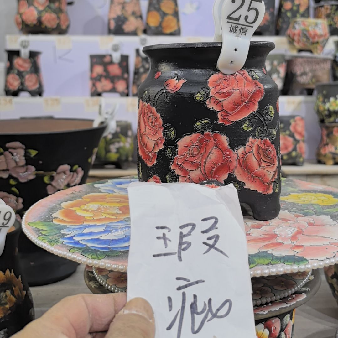 花盆红泥瑕疵处理