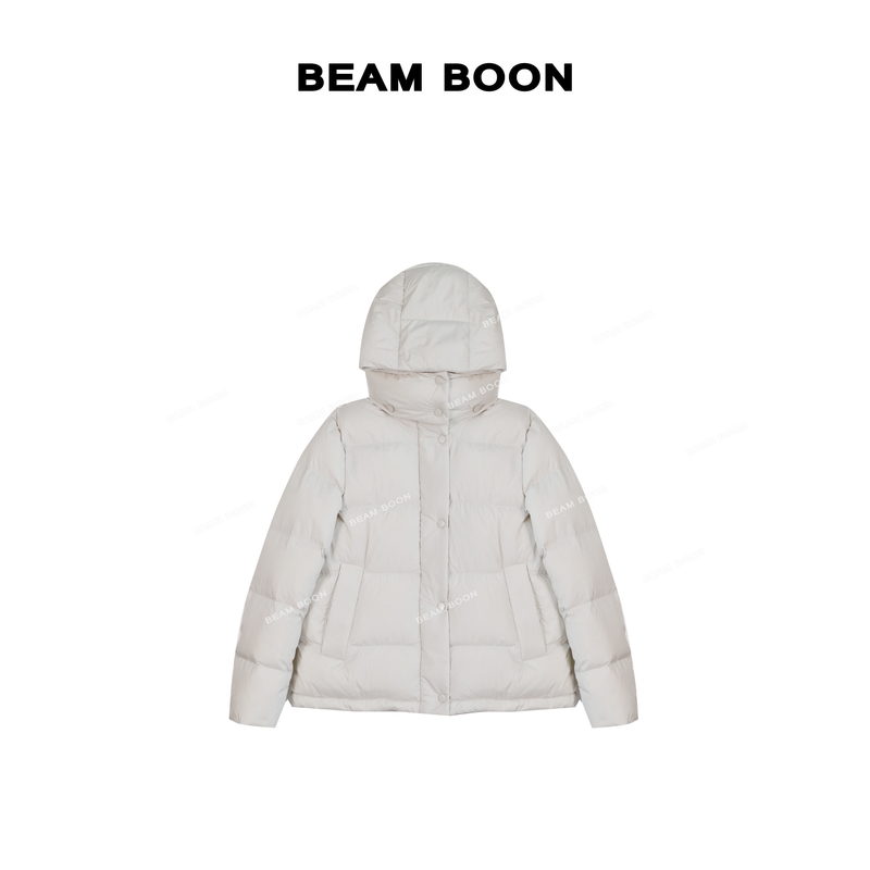 【冰岛雪夜12】Lu*波兰进口高蓬松安心白鸭绒保暖锁温连帽羽绒服