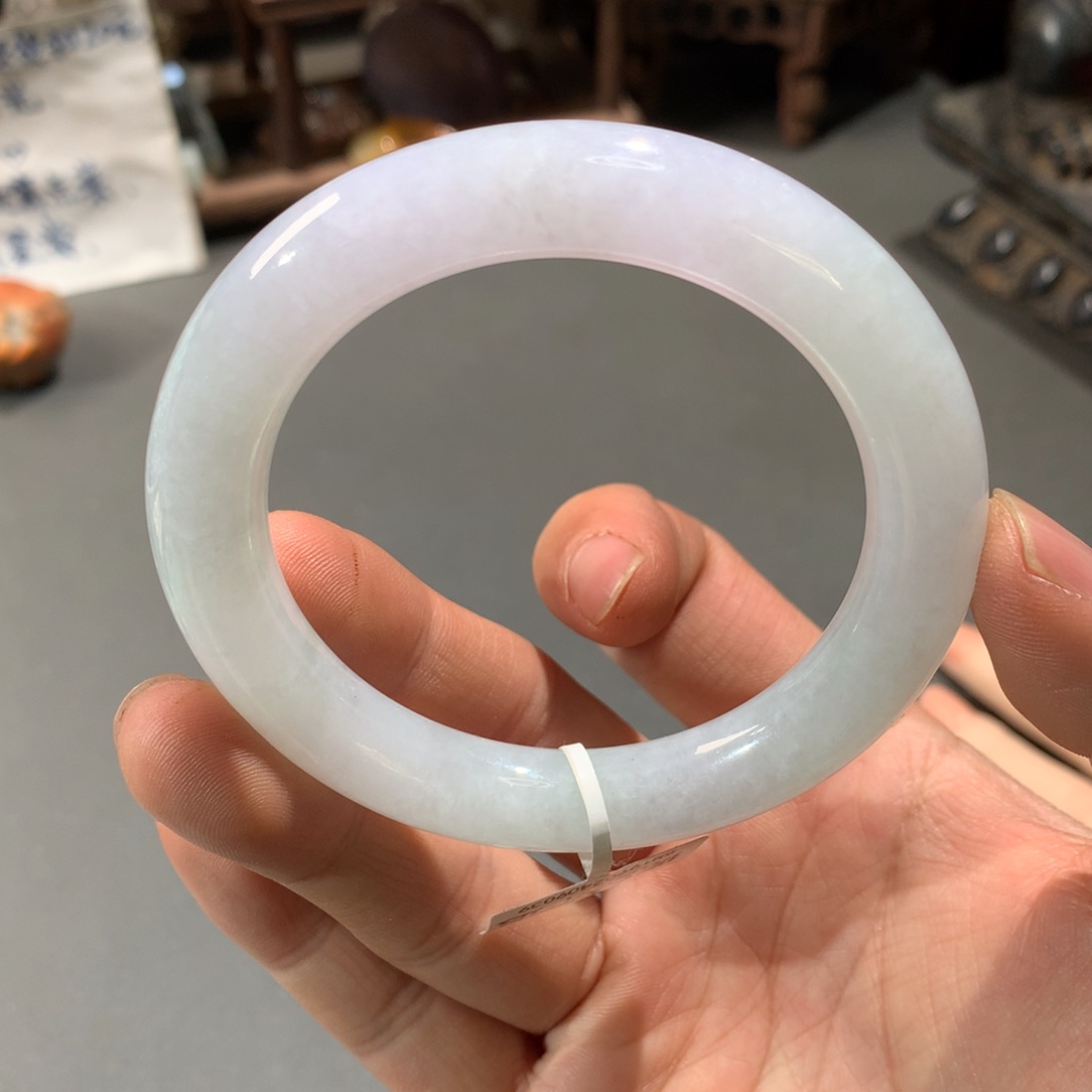 翡翠手镯未镶嵌55.7圆条