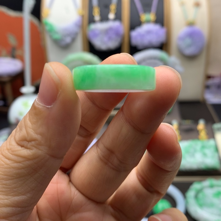 吊坠(不含链)未镶嵌翡翠翡翠戒指