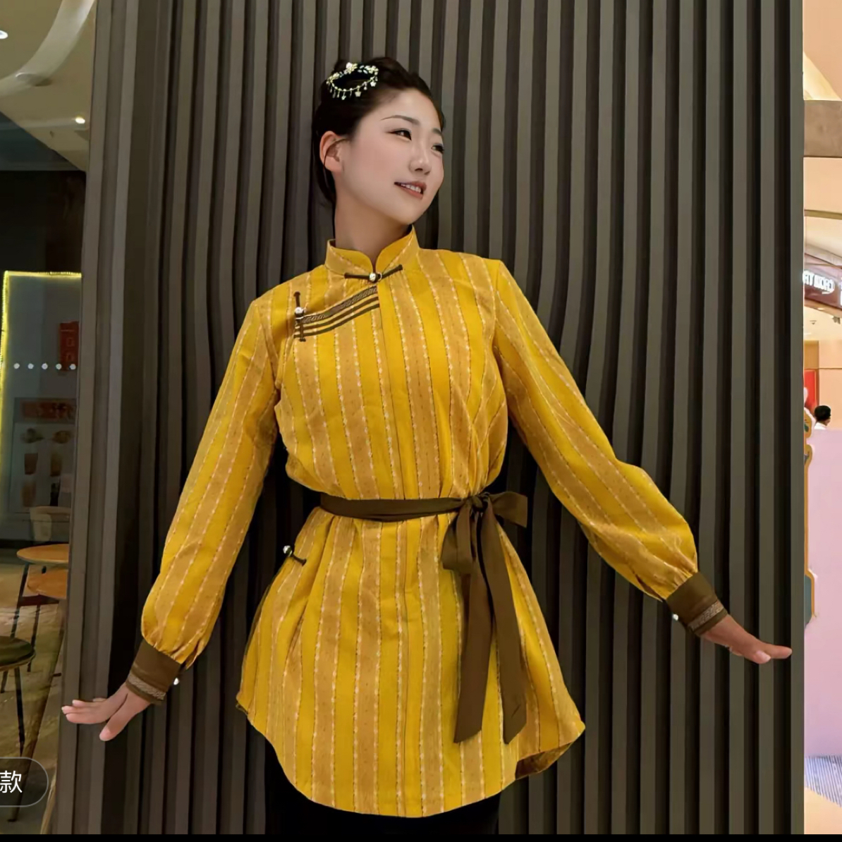 【蒙克】早秋中长款衬衣