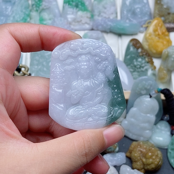 翡翠未镶嵌吊坠(不含链)翡翠