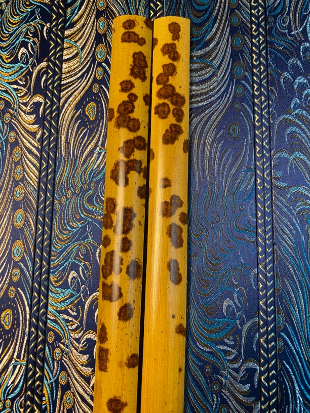 云南紫花老云妃折扇料 可做9.5寸2.0排口折扇一把！