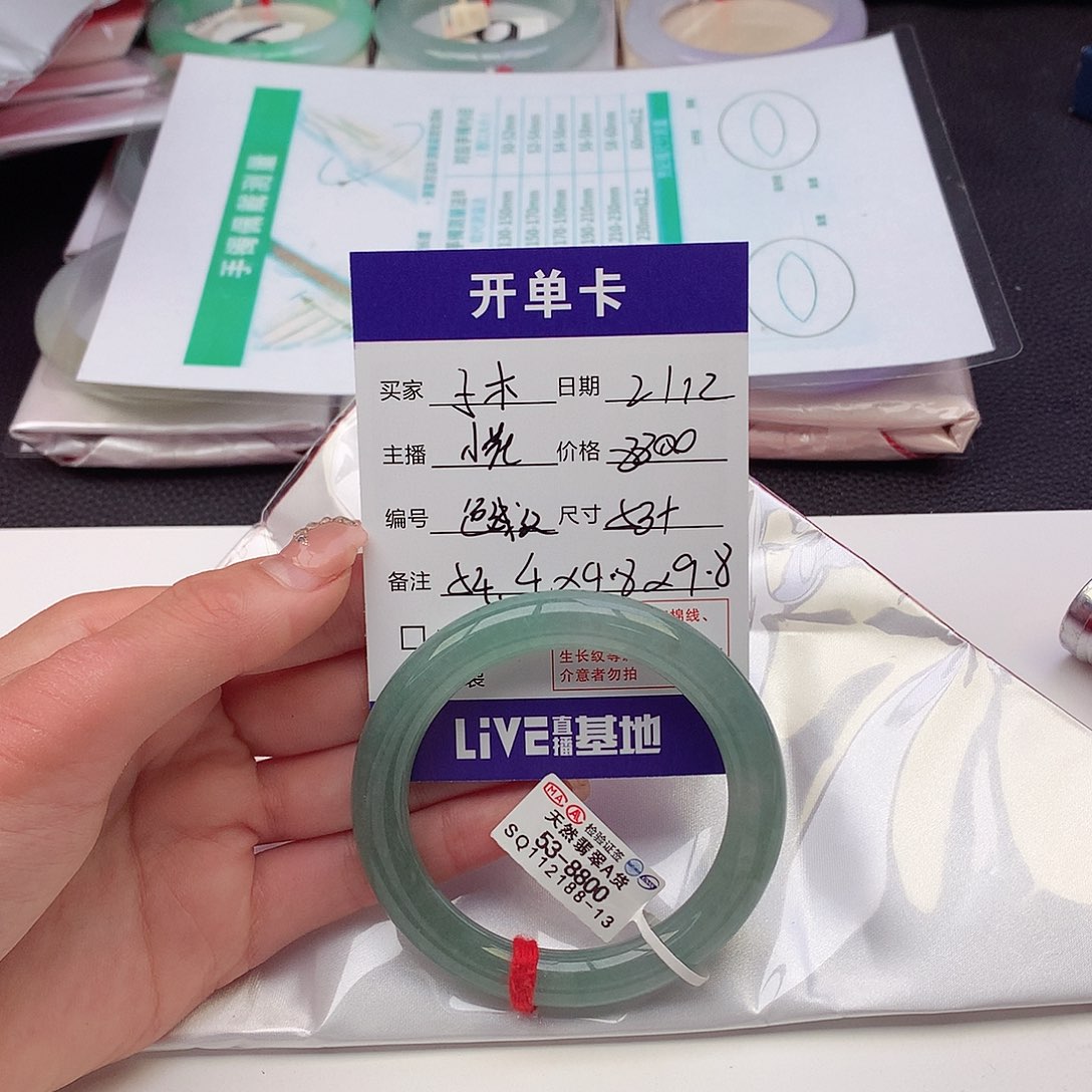 翡翠手镯未镶嵌子***姨