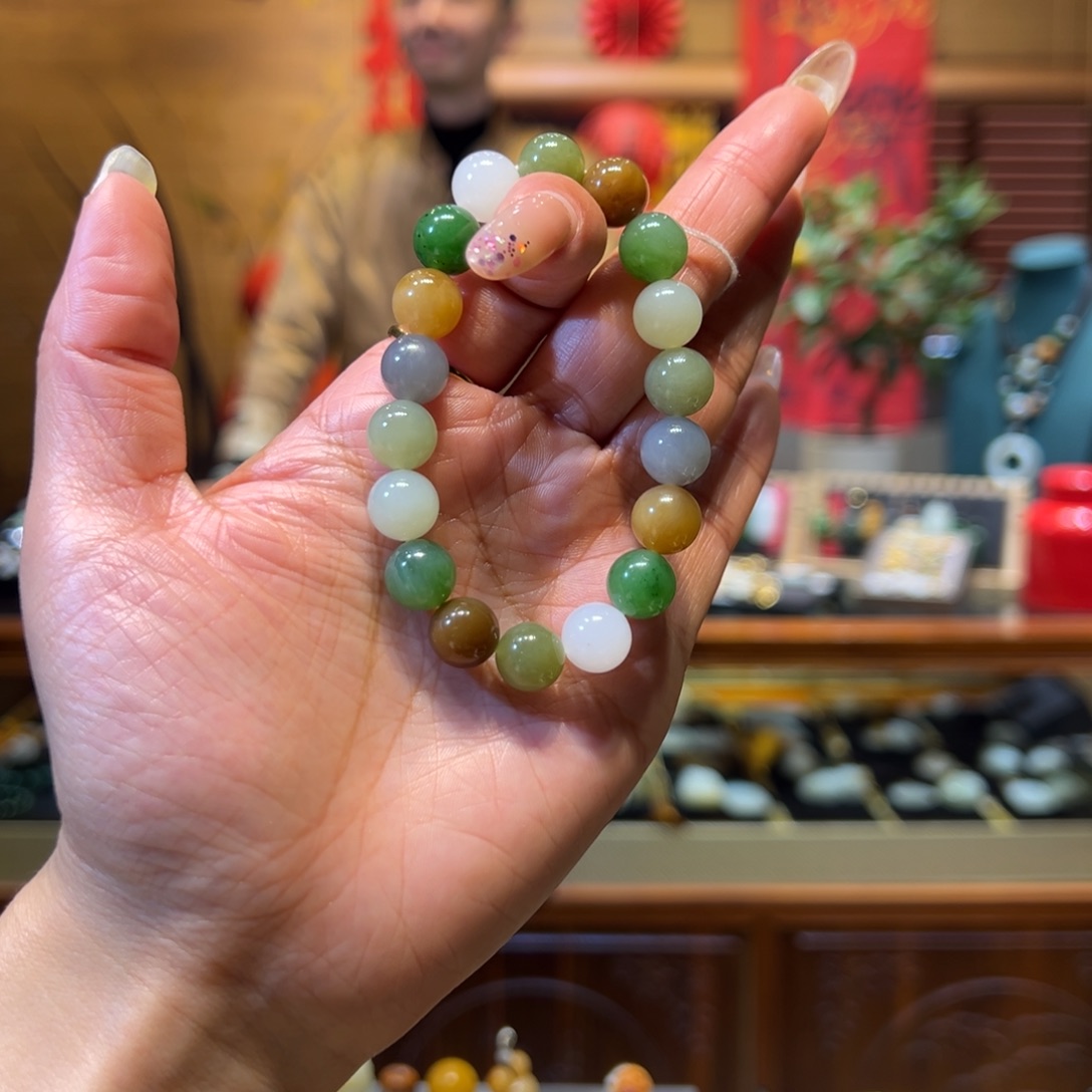 和田玉手链未镶嵌10