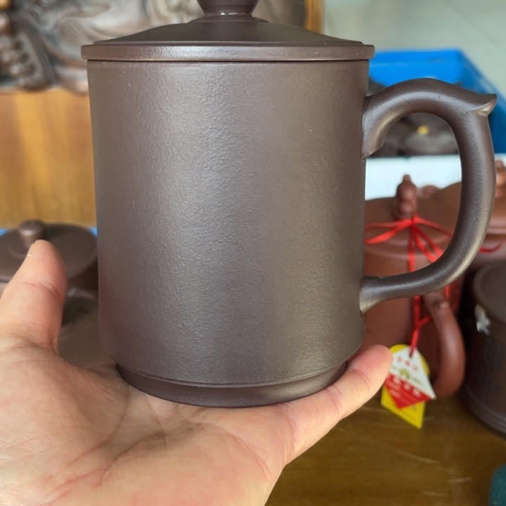 紫砂茶壶紫茄泥手工制作