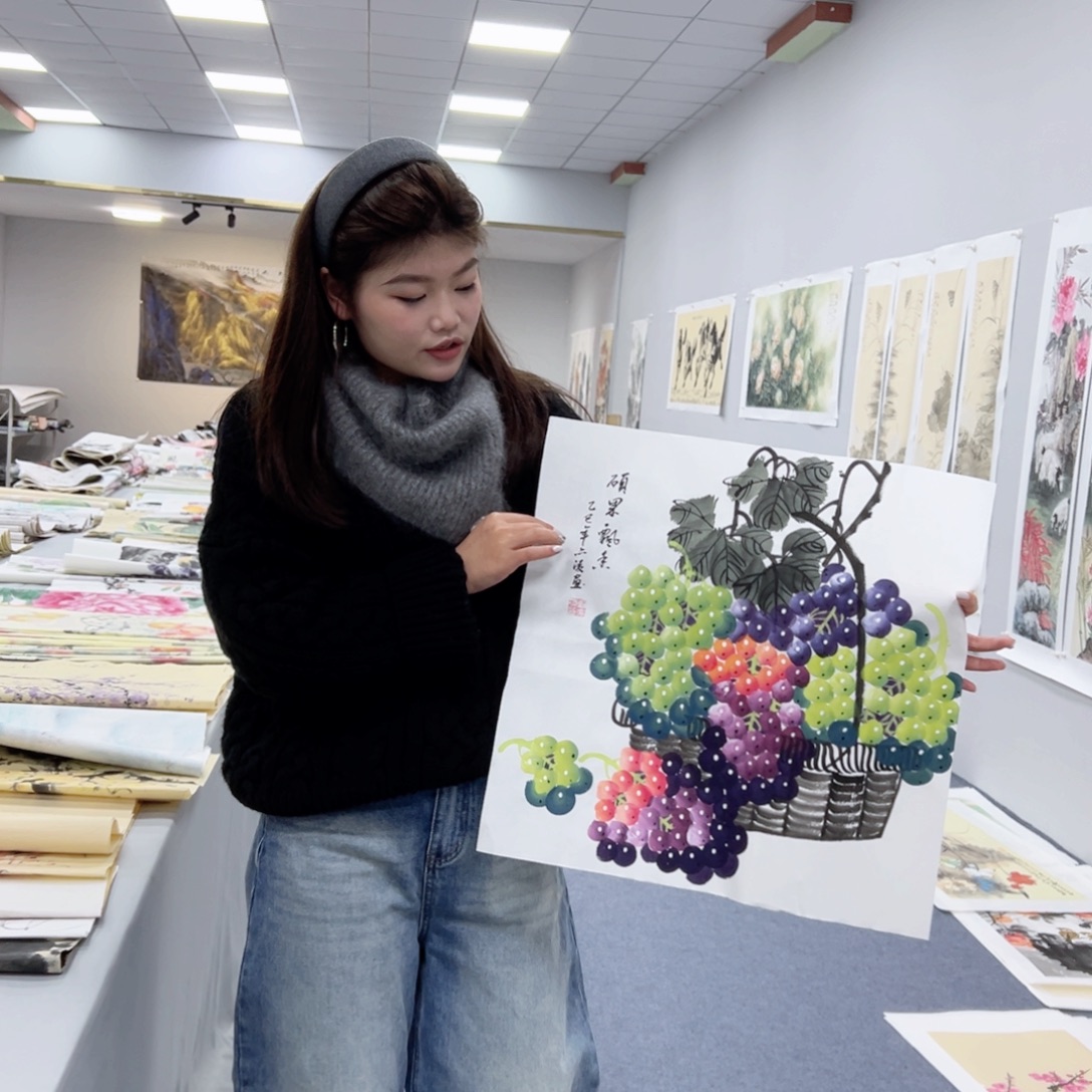 国画作品纯手绘制作品