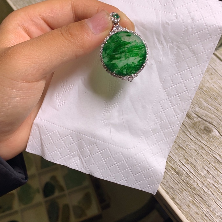 定制翡翠未镶嵌无事牌