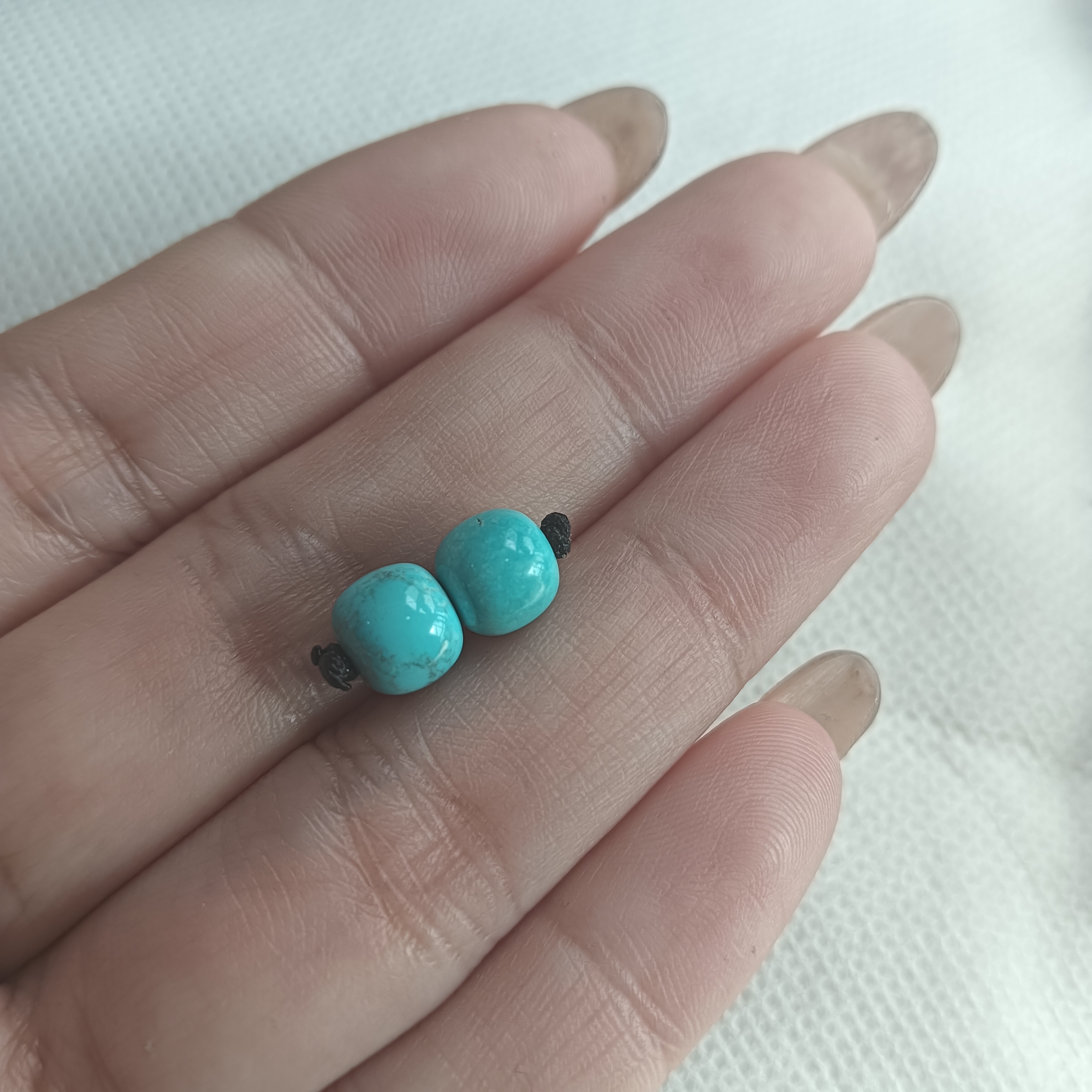 天然原矿绿松石配珠