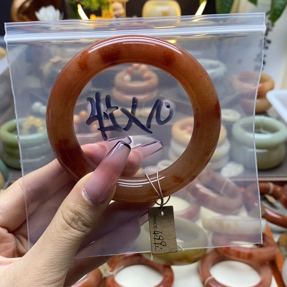石英质玉手镯未镶嵌金*