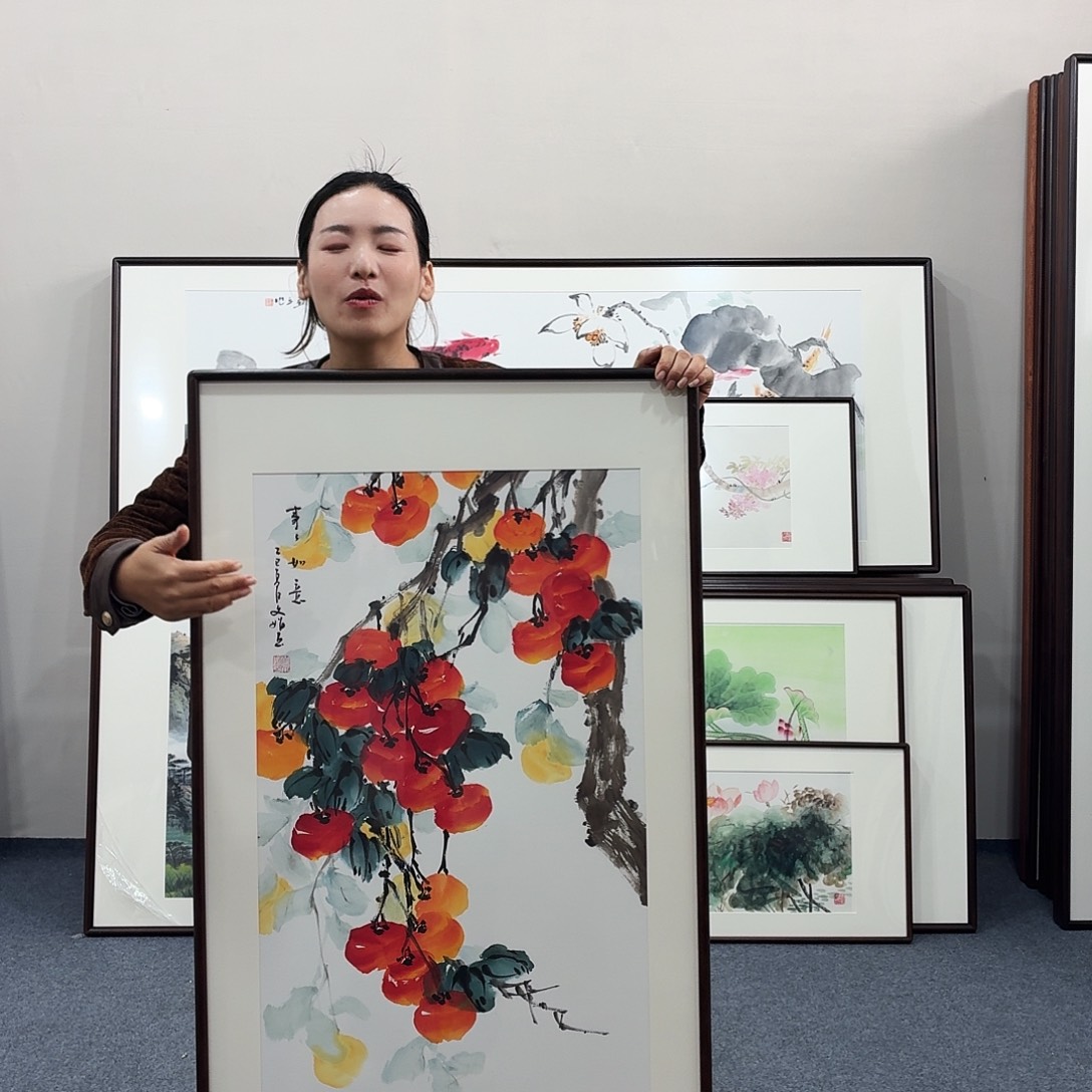 国画手绘作品120-60尺寸