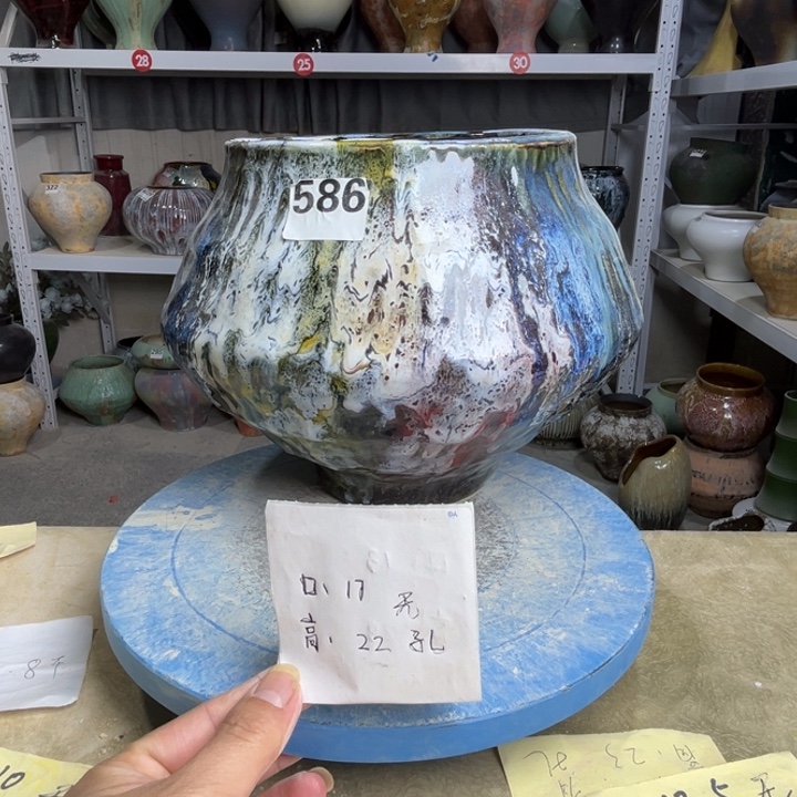 景德镇陶瓷花盆586