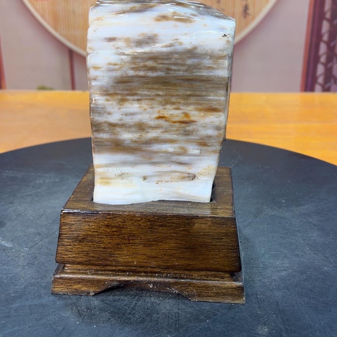 硅化玉（树化玉）未镶嵌摆件