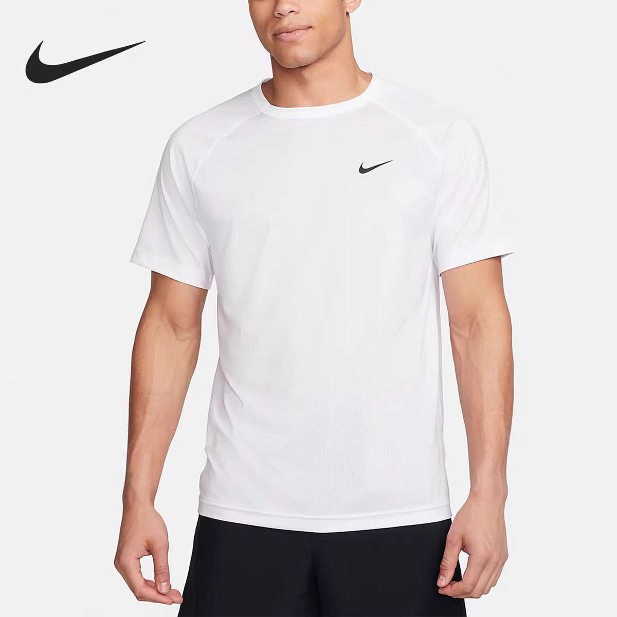 【宝鸡吾悦NK专享】Nike/耐克新款男子运动透气休闲圆领简约短袖