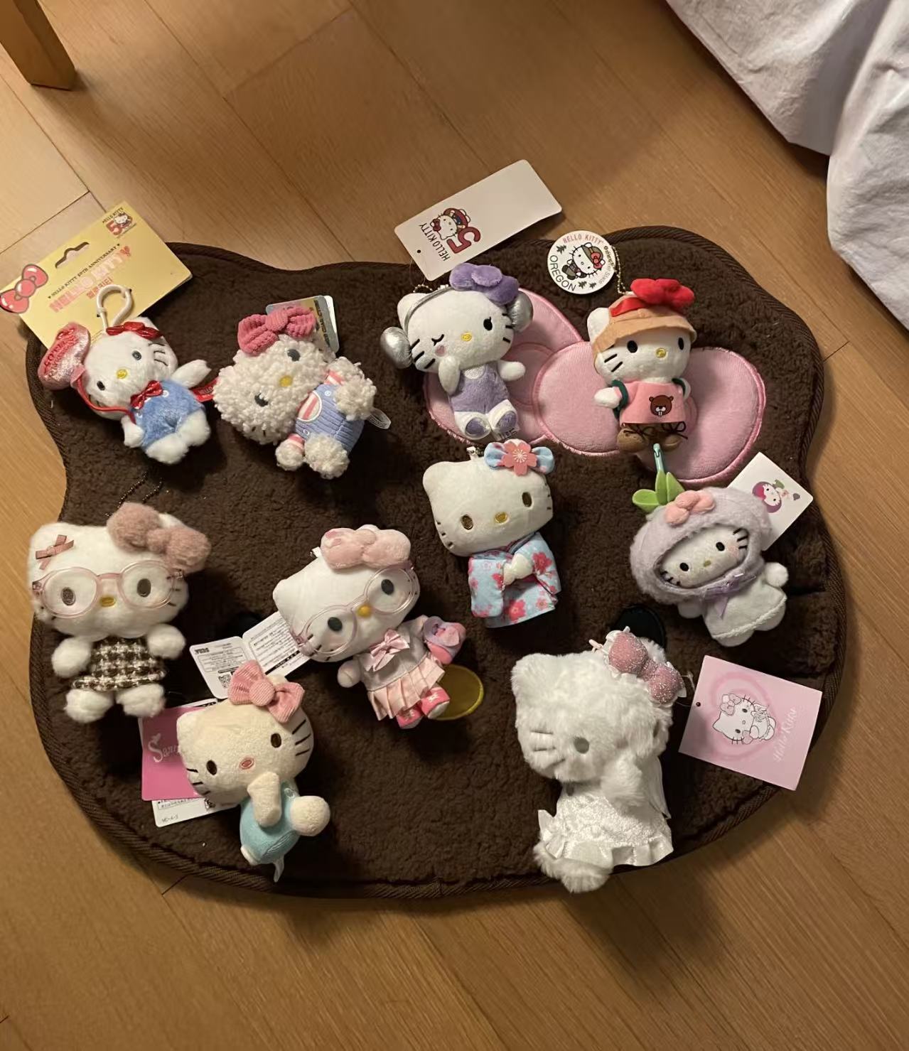 Kitty中古款式挂件合集-包包挂件可爱毛绒玩具挂饰kitty挂件