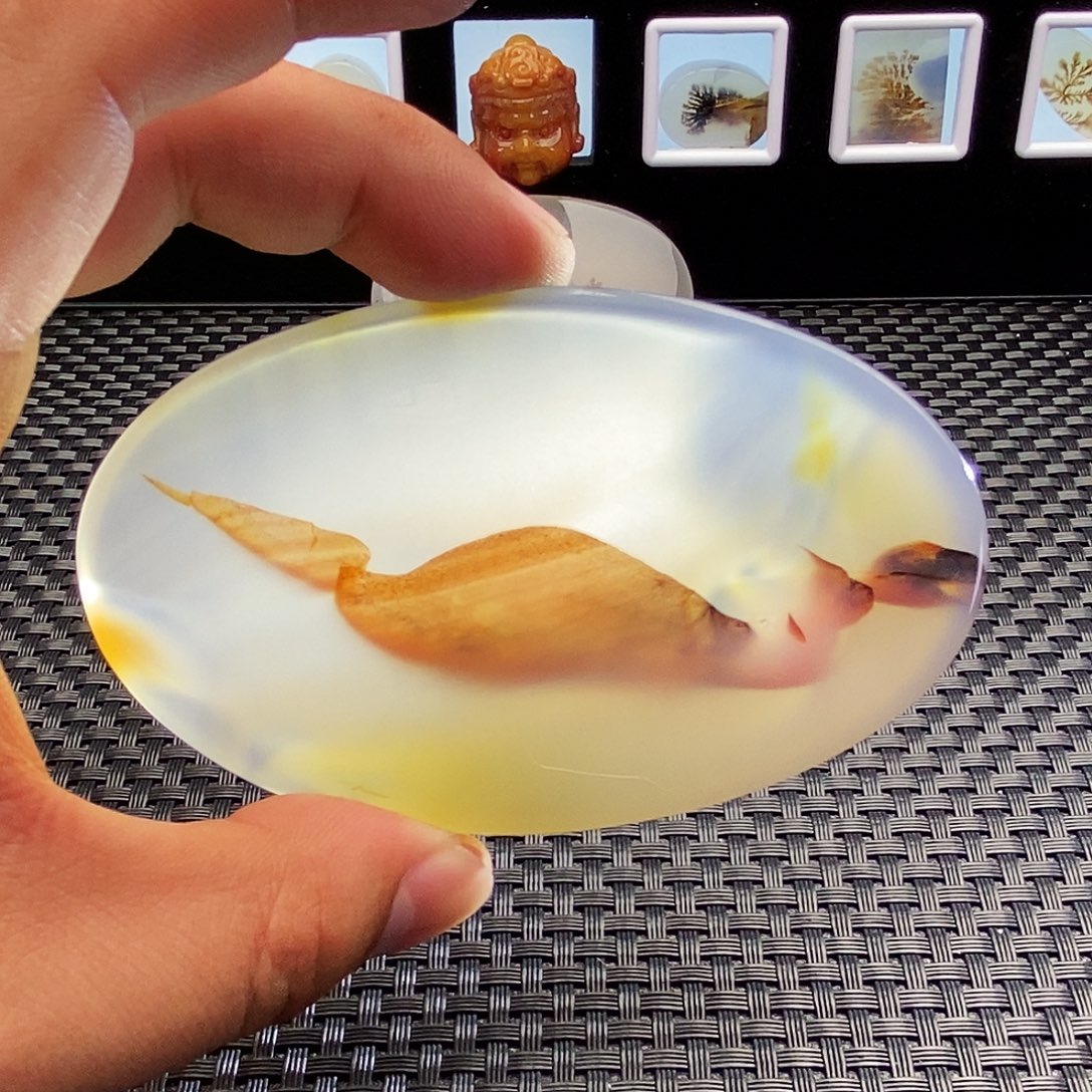 玛瑙/玉髓未镶嵌吊坠(不含链)95